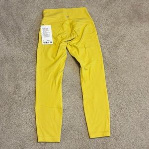 Yellow Lululemon Align leggings 25”